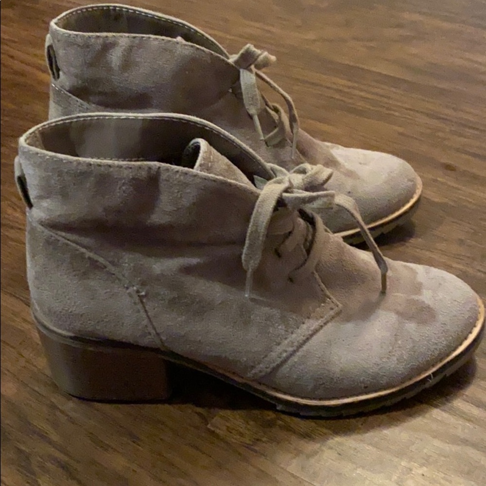 Taupe booties